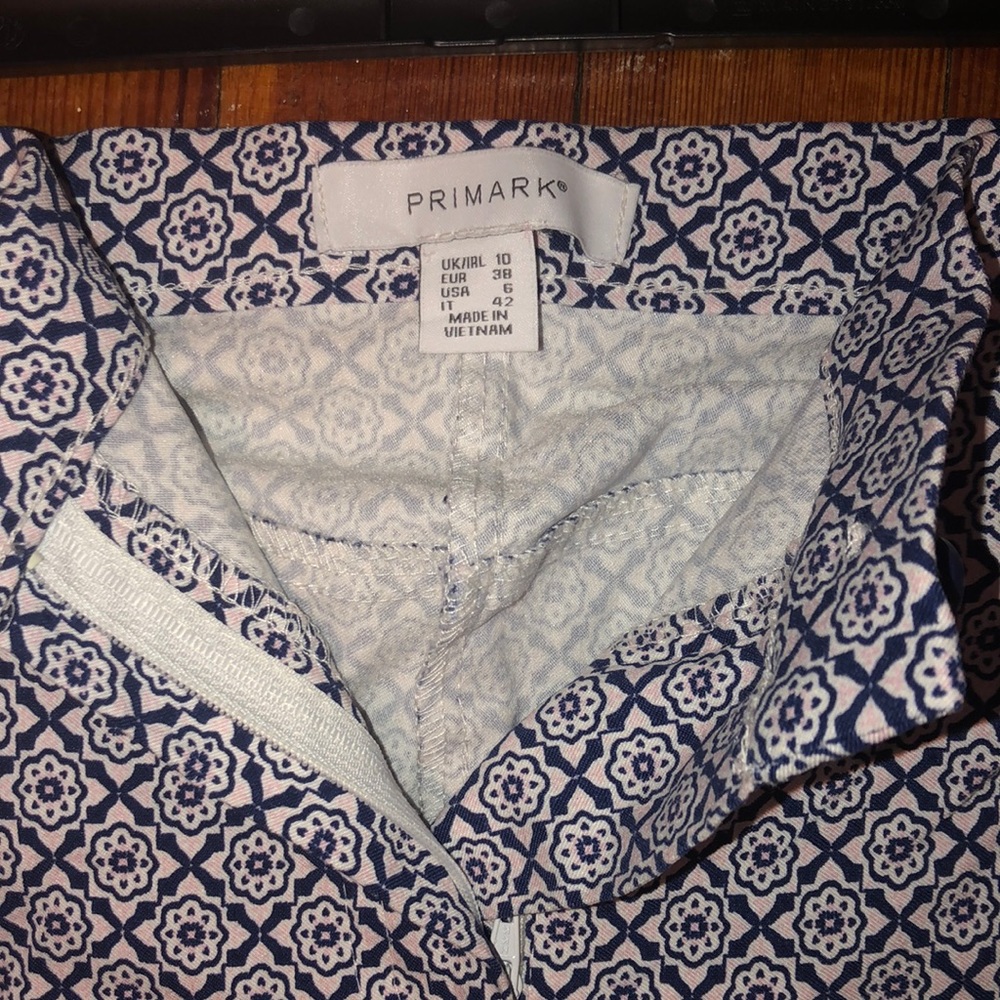 Patterned Stretch Work Pants - Picture 3 of 4